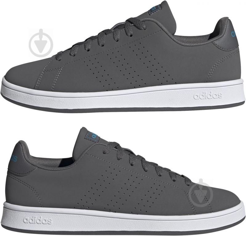 Кросівки чоловічі демісезонні Adidas ADVANTAGE BASE FY8640 р.40 2/3 темно-сірі - фото 5