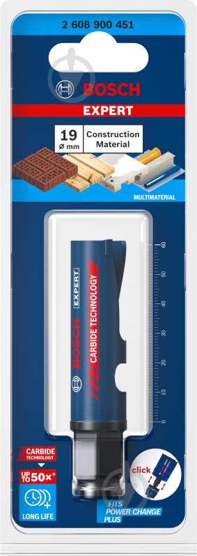 Коронка Bosch Construction Material 19 мм 2608900451 - фото 3