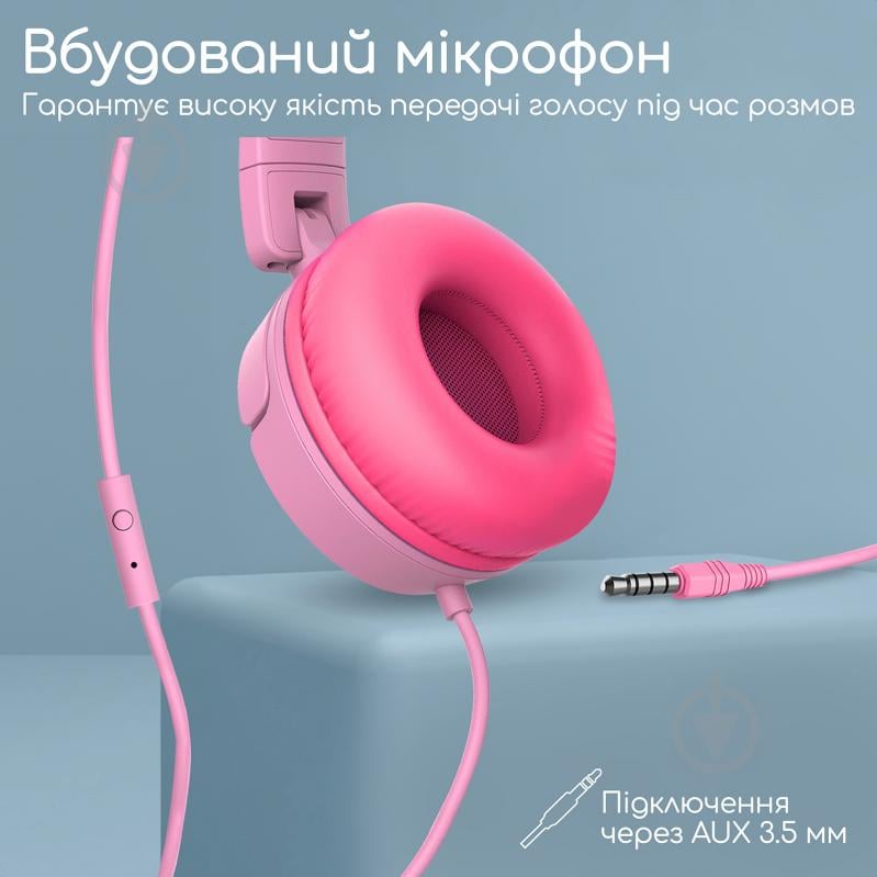 Наушники Promate Jewel pink (jewel.bubblegum) - фото 6