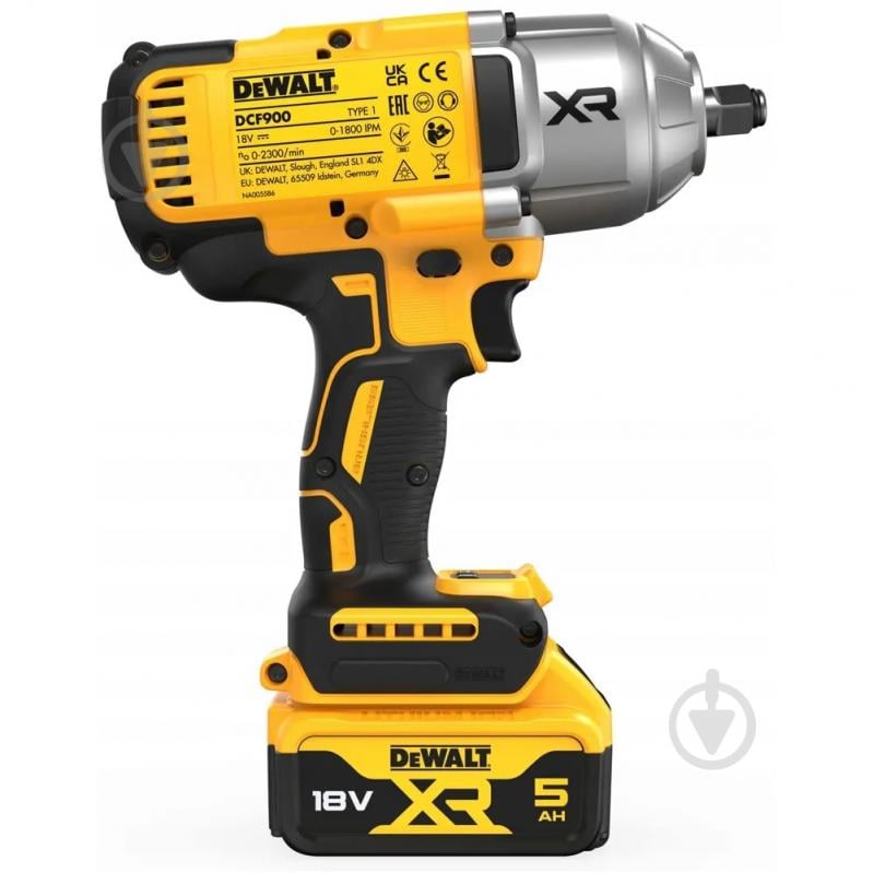 Гайковерт ударный аккумуляторный DeWalt DCF900P2T - фото 5