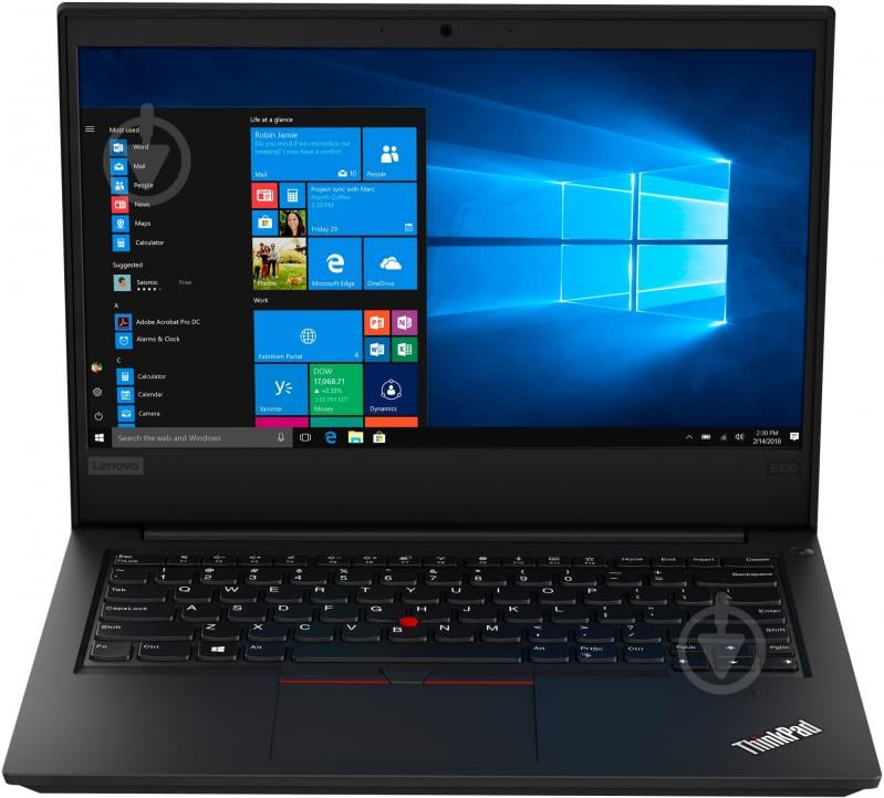 Ноутбук Lenovo Edge E490 14" (20N8005TRT) black - фото 1