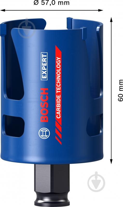 Коронка Bosch Construction Material 57 мм 2608900465 - фото 2