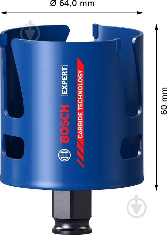 Коронка Bosch Construction Material 64 мм 2608900467 - фото 2 Коронка Bosch Construction Material 64 мм 2608900467 - фото 2