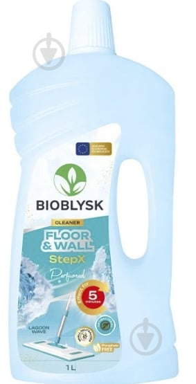 Засіб для миття підлоги BioBlysk StepX Lagoon Wave 1 л - фото 1 Засіб для миття підлоги BioBlysk StepX Lagoon Wave 1 л - фото 1