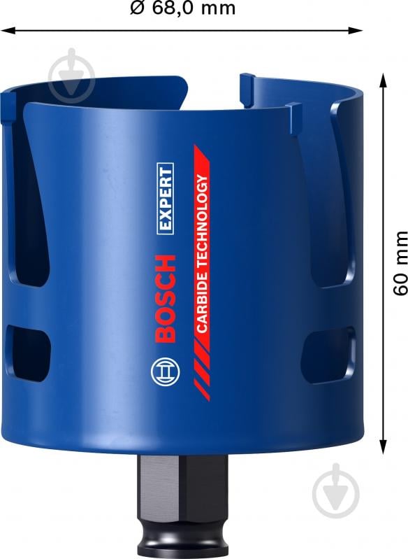 Коронка Bosch Construction Material 68 мм 2608900470 - фото 2