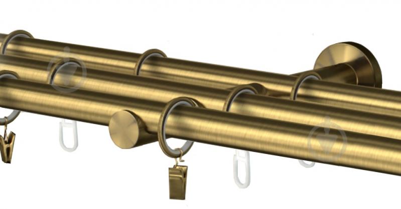 Комплект Cardinal Галея потрійний d16 мм 300 см античне золото - фото 1 Комплект Cardinal Галея потрійний d16 мм 300 см античне золото - фото 1