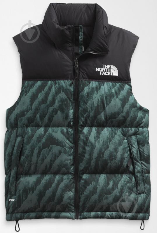 Жилет THE NORTH FACE M PRINTED 1996 RETRO NUPTSE VEST NF0A5IX529L1 р.S зеленый с черным - фото 4