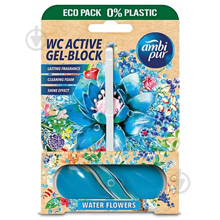 Блок Ambi Pur Active Gel-Block Водяні квіти, 45 г 838418 - фото 1 Блок Ambi Pur Active Gel-Block Водяні квіти, 45 г 838418 - фото 1