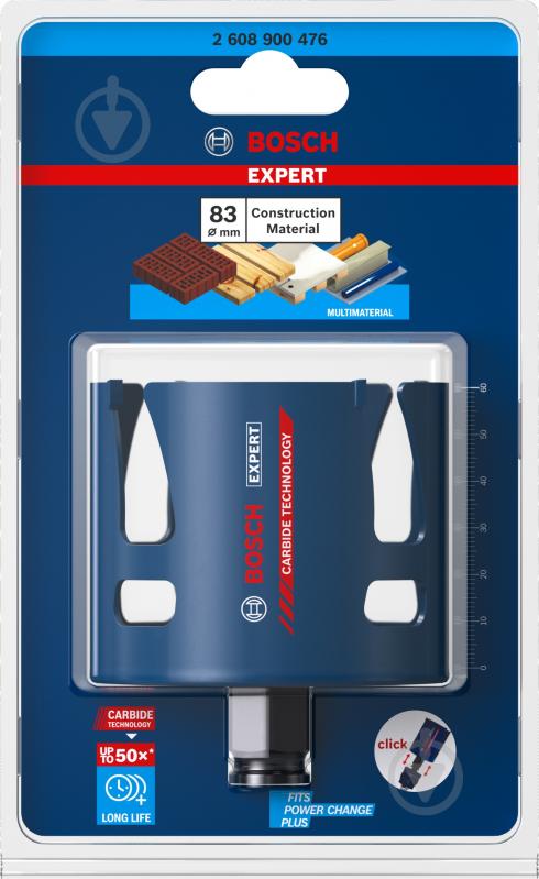 Коронка Bosch Construction Material 83 мм 2608900476 - фото 3