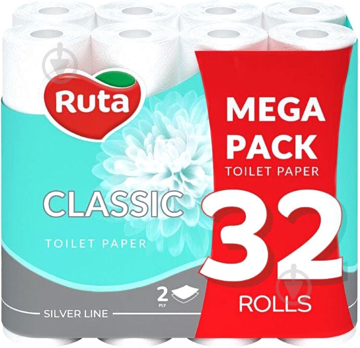 Туалетний папір Ruta Classic двошаровий 32 шт. - фото 1