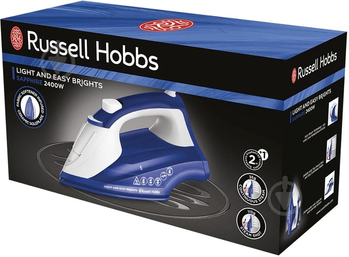 Утюг Russell Hobbs 26483-56 Light & Easy Brights Sapphire Iron - фото 3