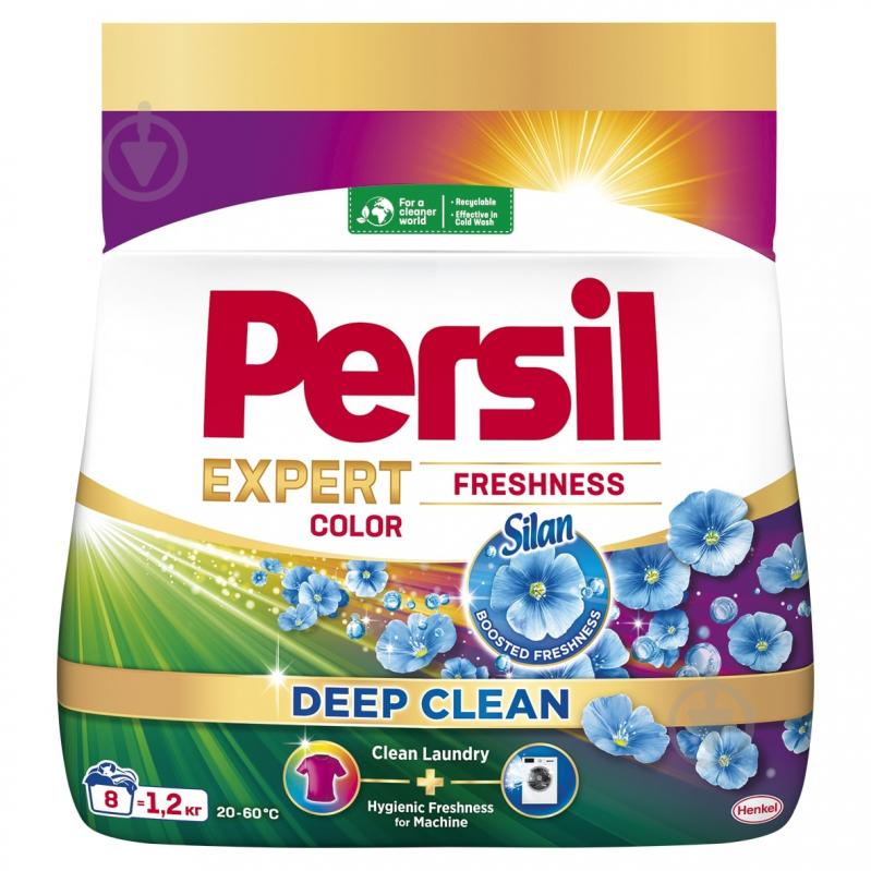 Порошок для машинной и ручной стирки Persil Колор "Свежесть от Силан" 1,2 кг - фото 1