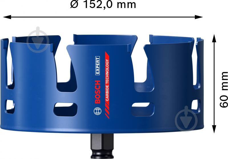 Коронка Bosch Construction Material 152 мм 2608900487 - фото 2