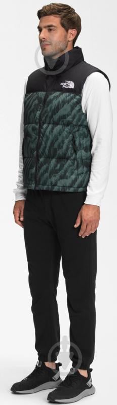 Жилет THE NORTH FACE M PRINTED 1996 RETRO NUPTSE VEST NF0A5IX529L1 р.L зелений із чорним - фото 3