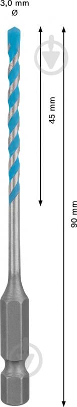 Сверло универсальное Bosch Expert HEX-9 MultiConstruction 1 шт. 2608900569 - фото 2