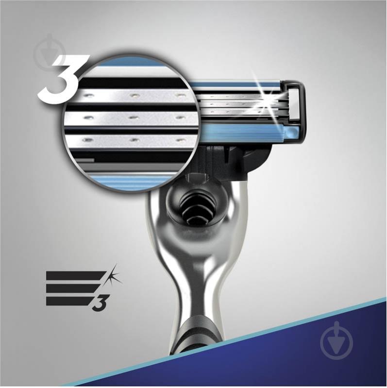 Станок для бритья Gillette Mach 3 со сменными картриджами 2 шт. - фото 9