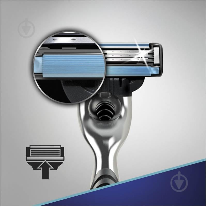 Станок для бритья Gillette Mach 3 со сменными картриджами 2 шт. - фото 8