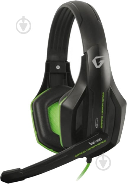 Гарнитура Gemix W-330 black/green проводная - фото 1 Гарнитура Gemix W-330 black/green проводная - фото 1