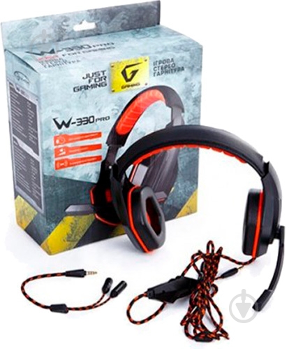 Гарнітура Gemix W-330 black/orange дротова - фото 4