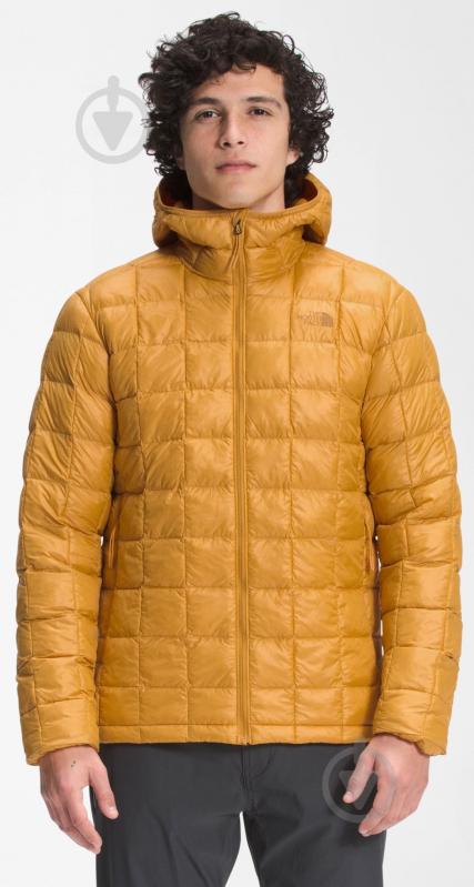 Куртка мужская THE NORTH FACE M THERMOBALL ECO HOODIE 2.0 NF0A5GLKHBX1 р.M желто-черная - фото 1