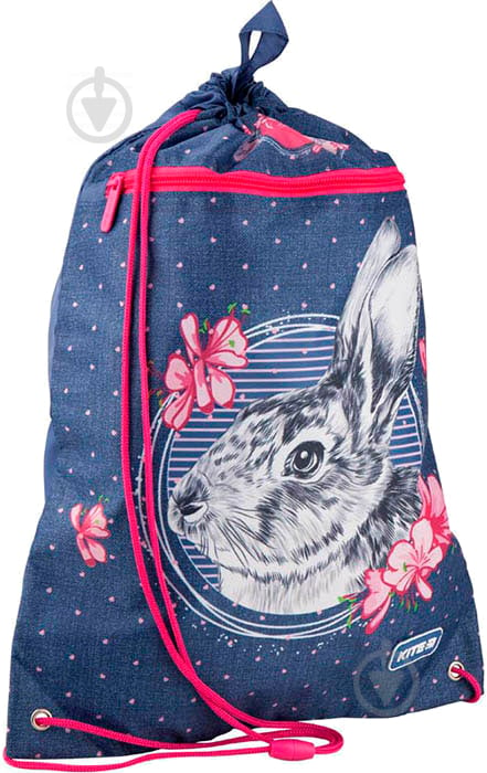 Сумка для взуття з кишенею Education Fluffy bunny 19-601M-3 KITE - фото 2