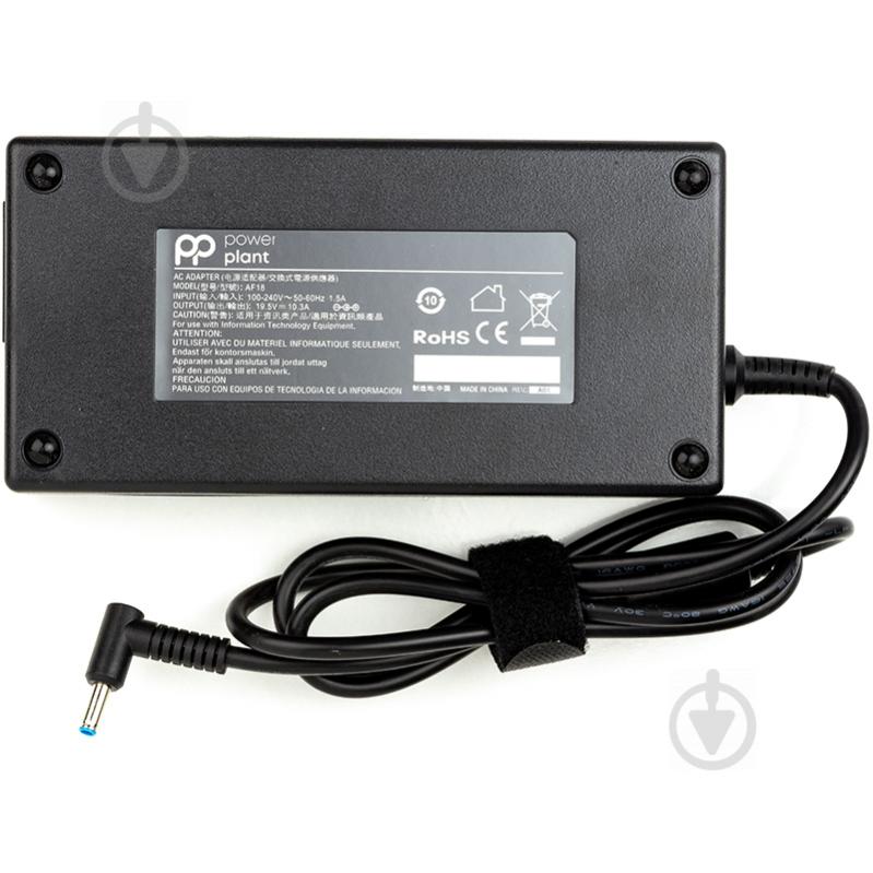 Блок живлення PowerPlant HP 220V 19.5V 200W 10.3A (4.5х3.0) - фото 1