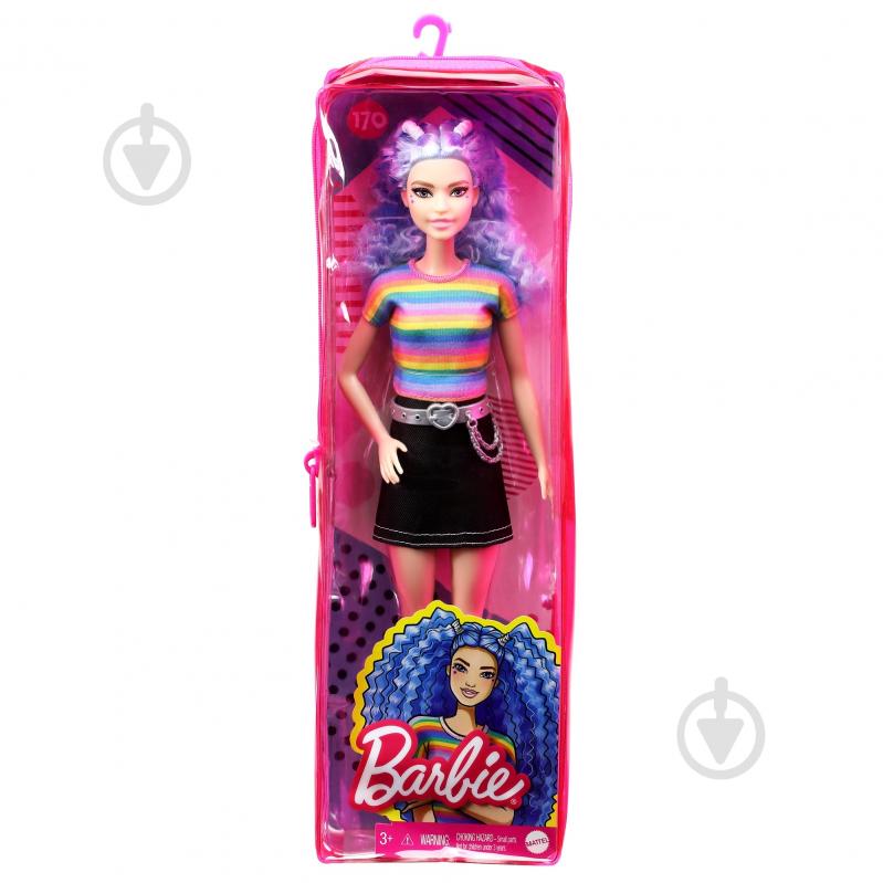 Кукла Barbie Модница с голубыми волосами GRB61 - фото 3