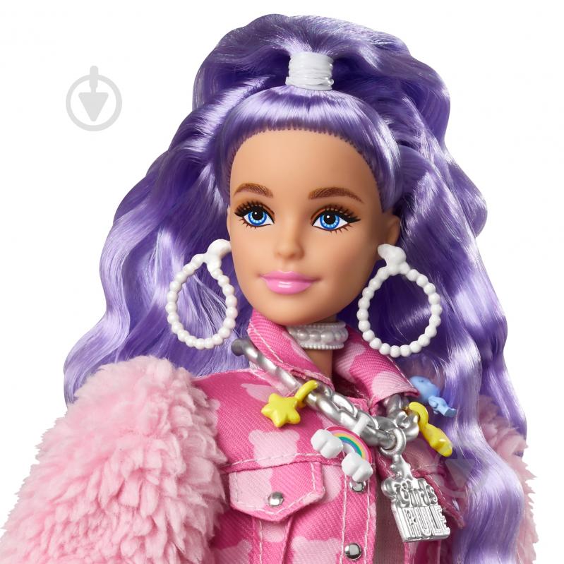Кукла Barbie Экстра с сиреневыми волосами GXF08 - фото 2