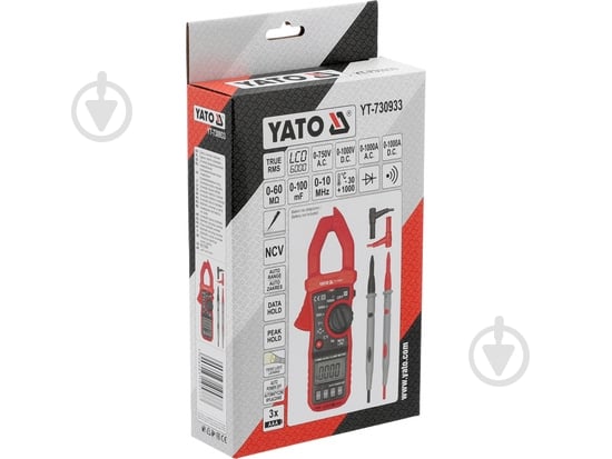 Мультиметр YATO YT-730933 - фото 7
