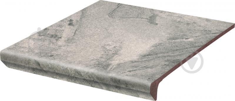 Клинкерная плитка Ceramika Paradyz Mattone pietra grafit kapinos stopnica prosta G1 30x33 см - фото 1