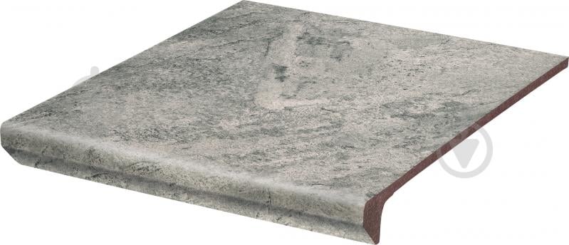 Клинкерная плитка Ceramika Paradyz Mattone pietra grafit kapinos stopnica prosta G1 30x33 см - фото 2