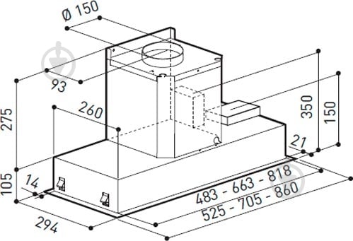 Вытяжка Zirtal CT-Style 80 - фото 8