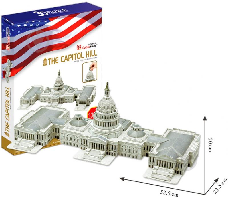 3D-пазл CubicFun США: Капитолий MC074h - фото 2