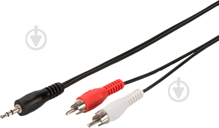 Кабель Digitus mini-jack 3,5 мм – 2xRCA 1,5 м чорний аудіо (jack 3.5мм-M/RCA-Mx2) Stereo Cable - фото 1