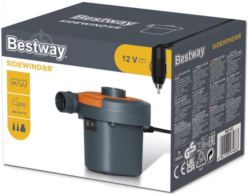 Насос Bestway электрический 12 B/220 В для надувных изделий (62142) - фото 8