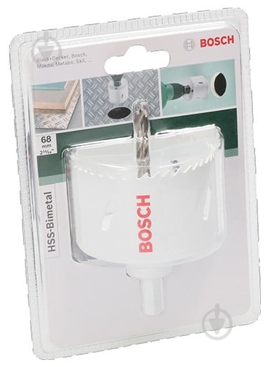 Коронка биметаллическая Bosch 68 мм HSS-BIM 2609255615 - фото 2