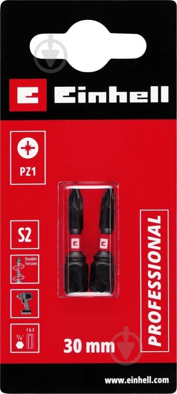 Біта торсіонна Einhell 30 мм S2 PZ1 2 шт. 132040 - фото 2