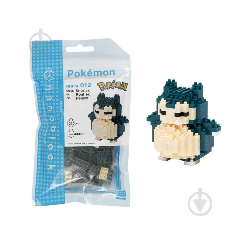 Конструктор із міні-цеглинок Nаnoblock Снорлакс 124147 - фото 1 Конструктор із міні-цеглинок Nаnoblock Снорлакс 124147 - фото 1