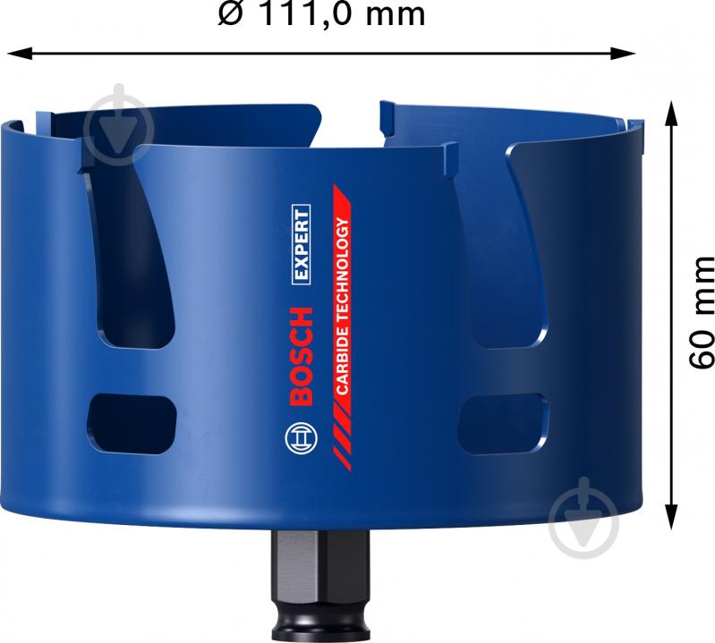 Коронка Bosch Construction Material 111 мм 2608900482 - фото 2