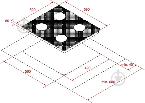 Варочная поверхность газовая Interline TR 6411 AV - фото 7 Варочная поверхность газовая Interline TR 6411 AV - фото 7
