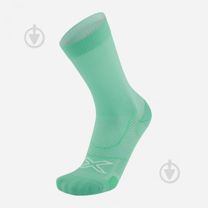 Шкарпетки 2XU Vectr Cushion Crew Socks UA5053e_DGM/DKM зелений - фото 1