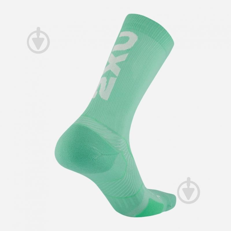 Шкарпетки 2XU Vectr Cushion Crew Socks UA5053e_DGM/DKM зелений - фото 2