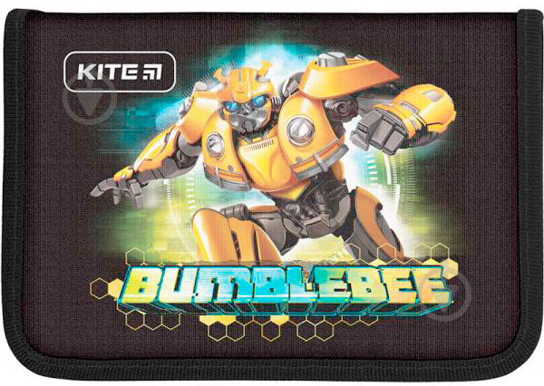 Пенал шкільний Education TF-1 Transformers BumbleBee Movie TF19-621-1 KITE чорний - фото 1