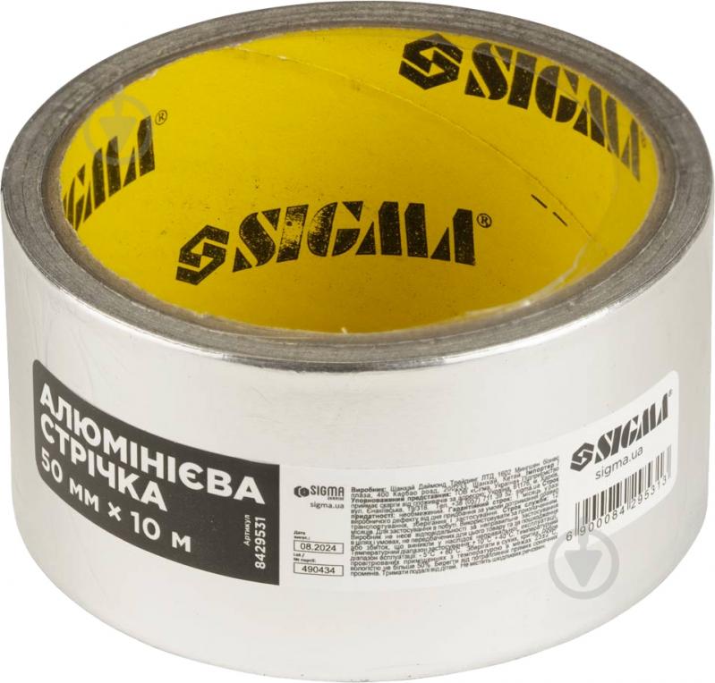 Алюмінієва стрічка 50 мм×10 м (8429531) Sigma - фото 1