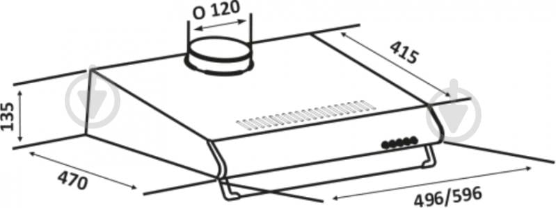 Вытяжка Eleyus Bona ІІ LED SMD 50 BR - фото 17