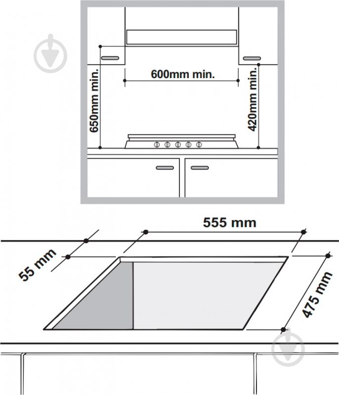 Варочная поверхность газовая Hotpoint PKLL 641 D2/IX/HA EE - фото 2 Варочная поверхность газовая Hotpoint PKLL 641 D2/IX/HA EE - фото 2