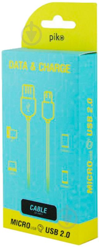Кабель Piko USB – microUSB 1 м белый CB-UM11 - фото 2