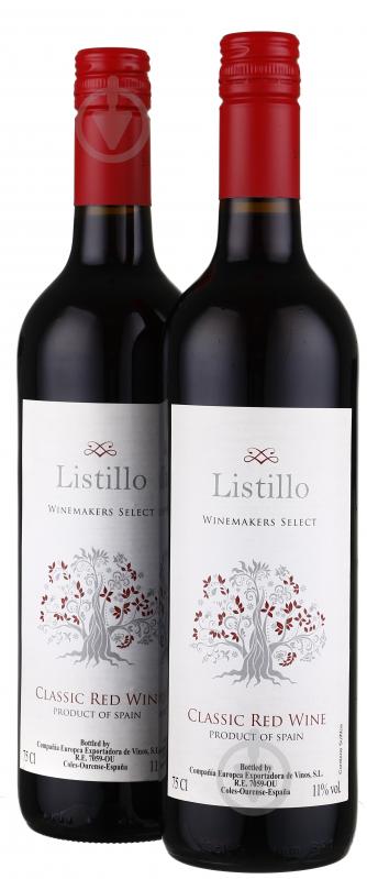 Вино Listillo червоне сухе 11% 2х0,75л (спайка) - фото 2