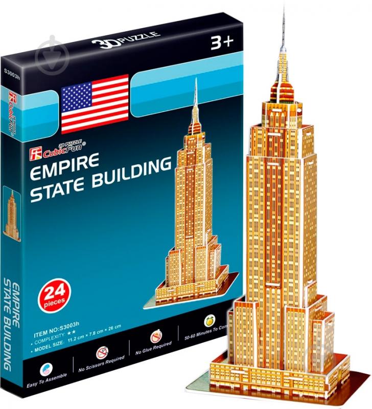 3D-пазл CubicFun США: Эмпайр-стейт-билдинг мини-серия S3003h - фото 1