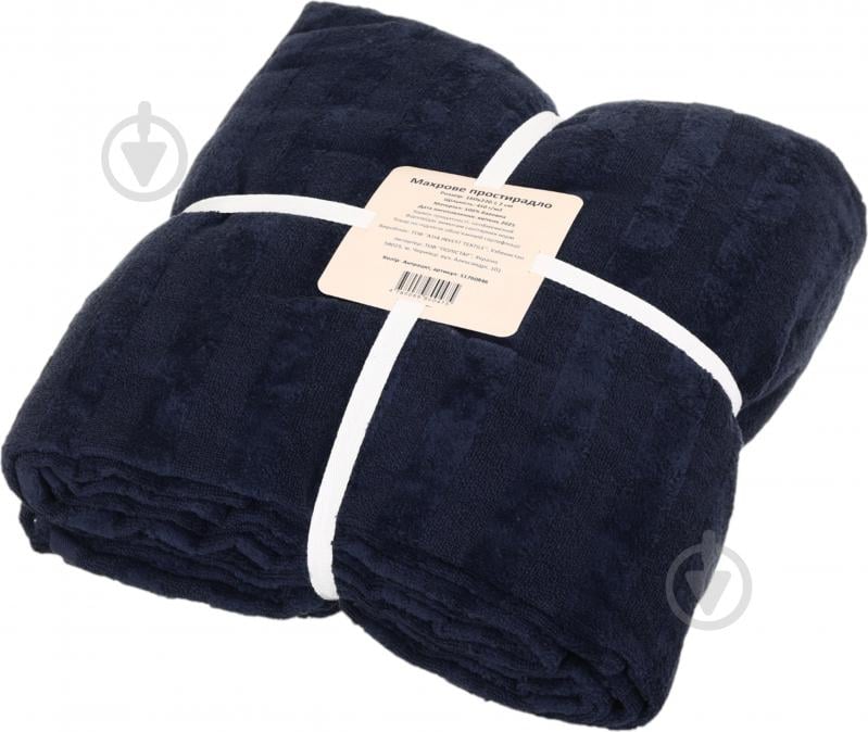 Простыня махровая 160x200 см 7016 антрацит IDEAL TEXTILE - фото 1